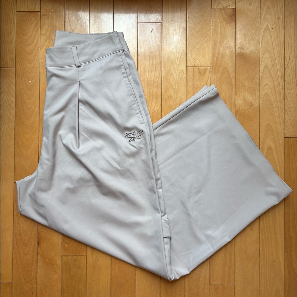 Reebok Beige Wide-Leg Pants Size US M